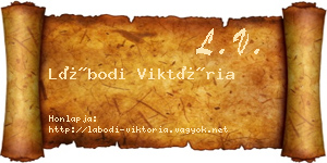 Lábodi Viktória névjegykártya