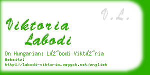 viktoria labodi business card